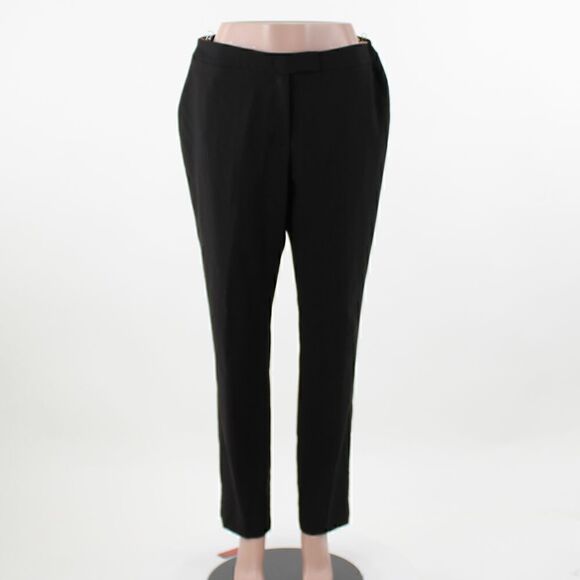 Anne Klein Cropped Straight-Leg Pants Anne Black - Picture 2 of 5